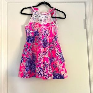 Girls Lilly Pulitzer Pink Tropics Dress